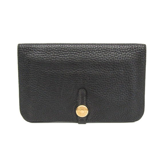 HERMES Black Leather Wallet - Picture 1 of 15